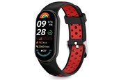 Smartwatch - Lisävarusteet - Tech-Protect IconBand Air Strap for Xiaomi Smart Band 8 / 9 / 10 / NFC - Black & Red - 5906302331369