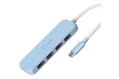 USB hub - j5create JCH341EC - hub - eco-friendly USB-C - 4 ports USB hub - 4 porttia - USB 3.2 - Sininen - JCH341EC-N