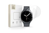 Puhelintarvikkeet - Näytönsuojat - Tech-Protect Glass Fit+ 2-pack Tempered Glass for Samsung Galaxy Watch 8 44mm - Clear - 5906302331499
