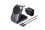 Puhelin - Adapterit & Laturit - Anker Prime Wireless Charging Station (3-in-1 MagGo AirCool Foldable) - Black - B25N1G11