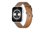 Älykellot, Urheilukellot & Aktiivisuusrannekkeet - Colmi C28 Smartwatch Brown Leather Strap - C28-silver/brown