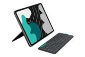 Näppäimistöt - Logitech Flip Folio - keyboard and folio case full size - QWERTY - English - graphite Input Device - Näppäimistö & Foliosetti - Englanti - Harmaa - 920-013388