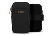 Puhelin - Muut lisävarusteet - Tech-Protect M7 Universal Sport Armband Case - Black & Orange - 5906302331772