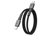 USB kaapelit - Tech-Protect Ultraboost DNA MagTwist USB-C PD Cable 100W / 5A 100 cm - Gray - 5906302331864