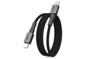 USB kaapelit - Tech-Protect Ultraboost DNA MagTwist USB-C PD Cable 100W / 5A 200 cm - Gray - 5906302331871