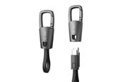 Puhelin - Muut lisävarusteet - Tech-Protect Ultraboost DNA Cable with Keychain USB-C PD 60W / 3A - Gray - 5906302331963