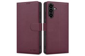 Puhelin - Kannet ja kotelot - Tech-Protect Wallet Case for Samsung Galaxy A26 5G / A17 4G / 5G - Burgundy - 5906302332465