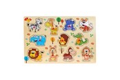Vauva- ja taaperolelut - Impulse Toys Wooden puzzle with wild animal motifs - 5030019
