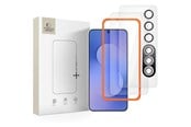 Puhelintarvikkeet - Näytönsuojat - Tech-Protect Easy Set+ 3-pack Tempered Glass for Samsung Galaxy S25 FE - Clear - 5906302332762