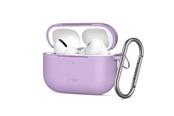 Puhelin - Kannet ja kotelot - Tech-Protect Silicone Hook Case for AirPods Pro - Purple - 5906302333103