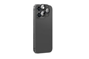 Puhelintarvikkeet - Näytönsuojat - AmazingThing Aviation-Grade Alloy Tempered Glass Lens for iPhone 16 Pro / 16 Pro Max Camera Lens - Black - IP16CAMPBKGLA