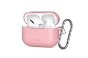 Puhelin - Kannet ja kotelot - Tech-Protect Silicone Hook Case for AirPods Pro - Pink - 5906302333127