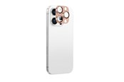 Puhelintarvikkeet - Näytönsuojat - AmazingThing Aviation-Grade Alloy Tempered Glass Lens for iPhone 16 Pro / 16 Pro Max Camera Lens - Rose Gold - IP16CAMPGGLA