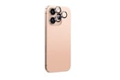 Puhelintarvikkeet - Näytönsuojat - AmazingThing AR Aluminum 3 Lens Glass with Camera Lens Frame for iPhone 16 Pro / 16 Pro Max - Rose Gold - IP16CAM3RGLA
