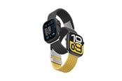 Smartwatch - Lisävarusteet - AmazingThing Set of 2  Blend Band for Apple Watch 45/46/49mm - Yellow-Black/Black - TW49BY