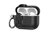 Puhelin - Kannet ja kotelot - Tech-Protect Slim Hook Case for AirPods Pro 3 - Black - 5906302333288