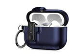 Puhelin - Kannet ja kotelot - Tech-Protect Slim Hook Case for AirPods Pro 3 - Navy Blue - 5906302333295