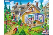 Palapelit - Larsen Puzzles Puslespil Hus - 62 brikker Maxi (36.5x28.5 cm) Lattia - US18