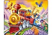Palapelit - Larsen Puzzles Puzzle Circus Train - 30 pieces Maxi (36.5x28.5 cm) Lattia - US14