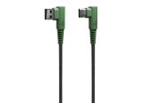 USB kaapelit - Hune Hiedra Braided 90° USB Cable Type A to Type C 1.2m - Forest Green - AT-ACC-CA-382