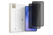 Puhelintarvikkeet - Näytönsuojat - Tech-Protect Glass Spy+ 2-pack Privacy Glass for Samsung Galaxy S25 FE - 5906302332786