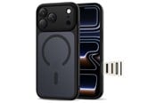 Puhelin - Kannet ja kotelot - Tech-Protect Magpeak Magsafe CC Case for iPhone 17 Pro Max - Matte Black - 5906302333561