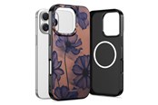 Puhelin - Kannet ja kotelot - Tech-Protect Lamano MagSafe Case for iPhone 16 Pro Max - Brown and Purple - 5906302333677