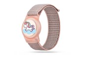 Smartwatch - Lisävarusteet - Tech-Protect  Nylon Strap for Apple AirTag 1/2 - Pink - 5906302333714