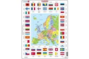 Palapelit - Larsen Puzzles Puzzle Map/flag - Europe - 70 pieces Maxi (36.5x28.5 cm) Lattia - KL1