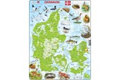 Palapelit - Larsen Puzzles Puzzle Denmark physical with animals - 66 pieces Maxi (36.5x28.5 cm) Lattia - K78