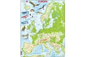 Palapelit - Larsen Puzzles Puzzle Europe Physical Standing - 87 pieces Maxi (36.5x28.5 cm) Lattia - K70