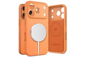 Puhelin - Kannet ja kotelot - Tech-Protect Silicone MagSafe Case for iPhone 17 Pro Max - Orange - 5906302333882