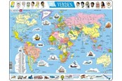 Palapelit - Larsen Puzzles Puzzle World Politics - 107 pieces Maxi (36.5x28.5 cm) Lattia - K1