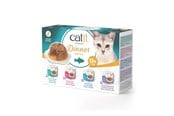 Kissat - Catit - Dinner Dual-layer Wet Food for Cats - Multipack fish 12x75 g - 44720