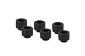 DIY Vesijäähdytys - Thermal Grizzly DeltaMate Fitting - HT14 Black (6 - TG-DM-FIT-6014