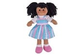 Nuket, pehmolelut ja oheistarvikkeet - Bigjigs Fabric Doll Kira - 28cm - BJD046