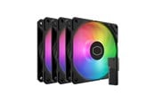 Kotelotuuletin - Cooler Master SickleFlow Edge 120 ARGB 3-Pack Fan Kit - Kotelotuuletin - 120mm - musta - MFX-B2DN-253P2-R2
