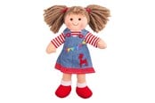 Nuket, pehmolelut ja oheistarvikkeet - Bigjigs Fabric Doll Hattie - 28cm - BJD058