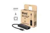 Verkkokortit (verkkosovittimet, tulostuspalvelimet jne.) - Club 3D CAC-2531 USB‑C to RJ45 10G Ethernet Adapter M/F - CAC-2531