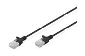 Verkkokaapelit - DIGITUS patch cable - black - Musta - DK-1618-015S-BL