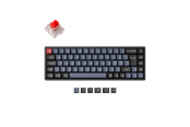 Näppäimistöt - Keychron K6 Pro QMK/VIA Wireless RGB Hot Swap K Pro Red - Pelinäppäimistö - ilman numpadia - Pohjoismainen - Musta - K6P-J1P-BO
