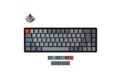 Näppäimistöt - Keychron K6 RGB Aluminium Wireless Hot Swap Gateron Blue - Pelinäppäimistö - ilman numpadia - Pohjoismainen - Musta - K6-Q2-BO