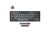 Näppäimistöt - Keychron K6 RGB Aluminium Wireless Hot Swap Gateron Red - Pelinäppäimistö - ilman numpadia - Pohjoismainen - Musta - K6-Q1-BO