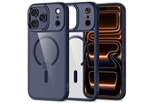 Puhelin - Kannet ja kotelot - Tech-Protect MagMat MagSafe Case for iPhone 17 Pro Max - Clear - Navy Blue - 5906302334278