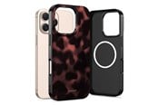 Puhelin - Kannet ja kotelot - Tech-Protect Lamano MagSafe Case for iPhone 16 Pro Max - Black & Red - 5906302334513