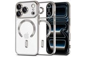 Puhelin - Kannet ja kotelot - Tech-Protect MagFlex MagSafe Case for iPhone 17 Pro Max - Clear Silver - 5906302334605