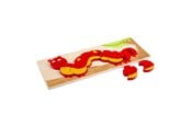 Vauva- ja taaperolelut - Bigjigs Wooden Number Puzzle Caterpillar - 10 pcs. - BJ745