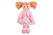 Nuket, pehmolelut ja oheistarvikkeet - Bigjigs Fabric Doll Ella - 35cm - BJD061