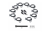 Järjestelmän lisävarusteet - StarTech.com Startech - security cable lock - 3-in-1 keyed alike/combination security cable lock anti-theft - TAA Compliant - UDUOKA10-LAPTOP-LOCK