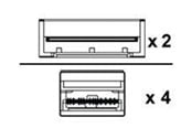 Verkkokaapelit - Lenovo 800GBase-CU direct attach splitter cable - 3 m - 3m - 4X97A81835